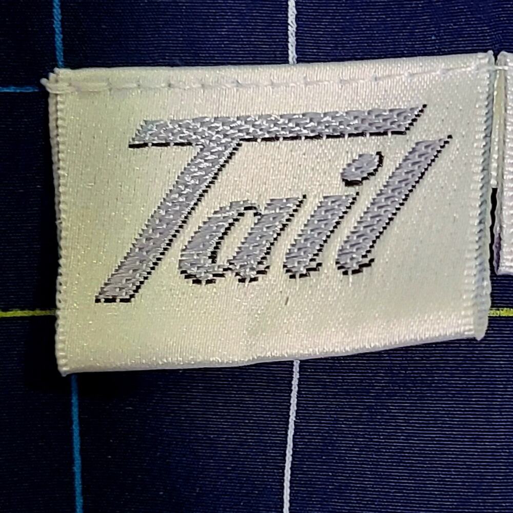 Tail Women's SZ M‎ Long Sleeve Full Zip Golf Jacket Blue Check Light Weight - Picture 7 of 8